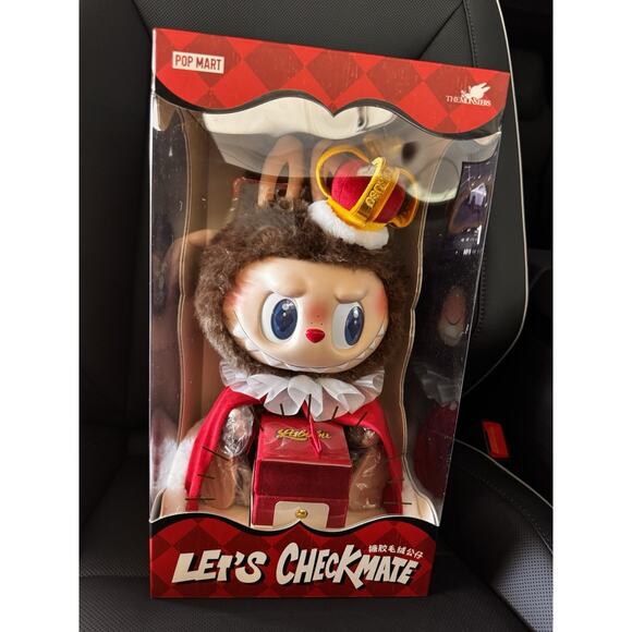 Authentic POP MART Labubu Monsters Lets Checkmate Vinyl Plush Doll King (US) - Picture 10 of 13